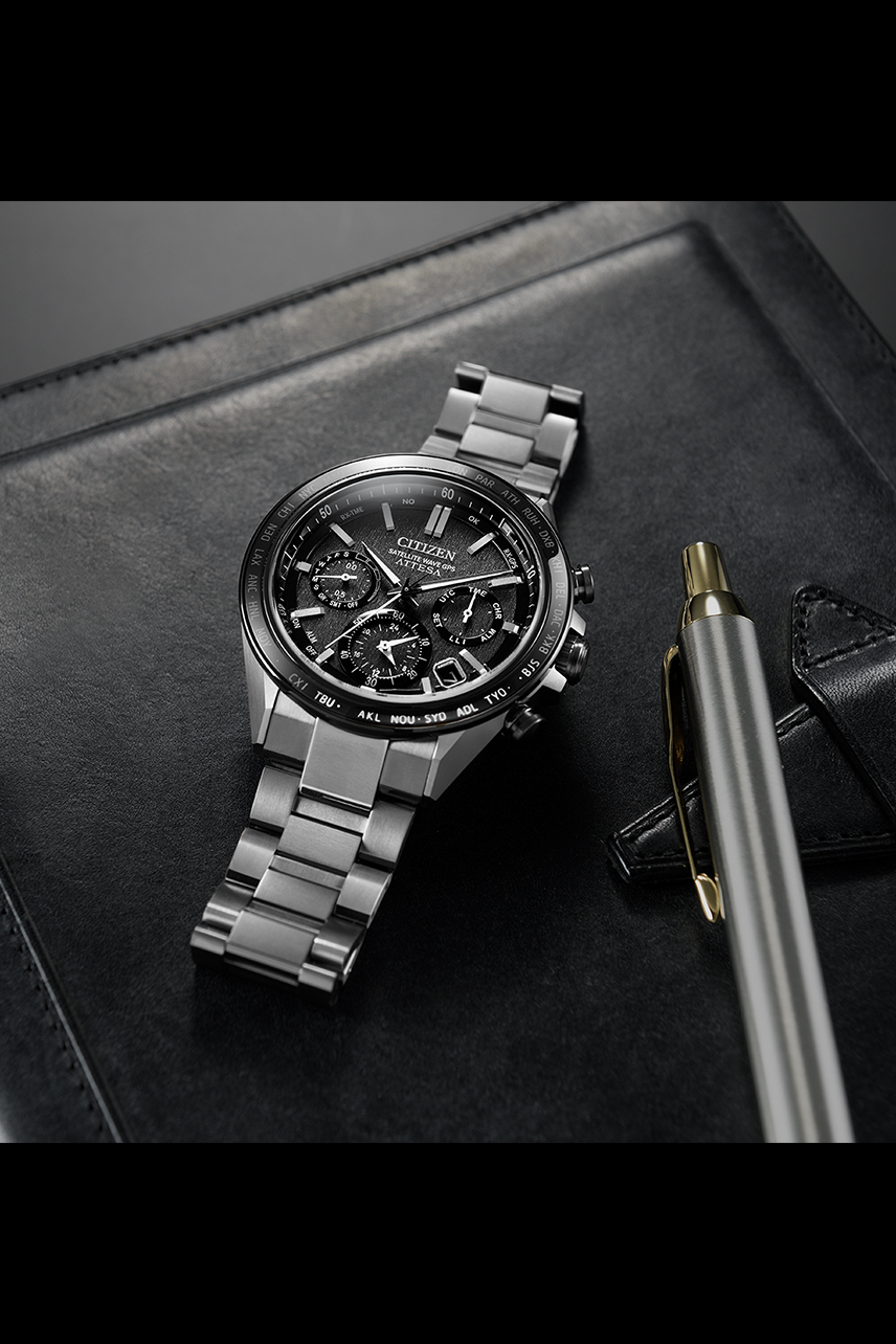 Citizen Attesa Satellite Eco-Drive Titanium Watch CC4058-67X