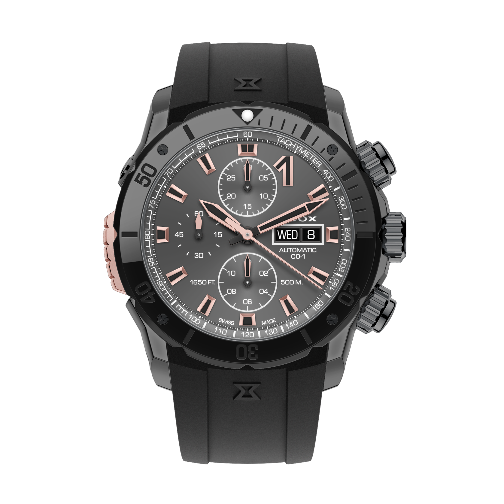 Edox CO-1 Chronograph Automatic Mens Swiss Luxury Sport Watch