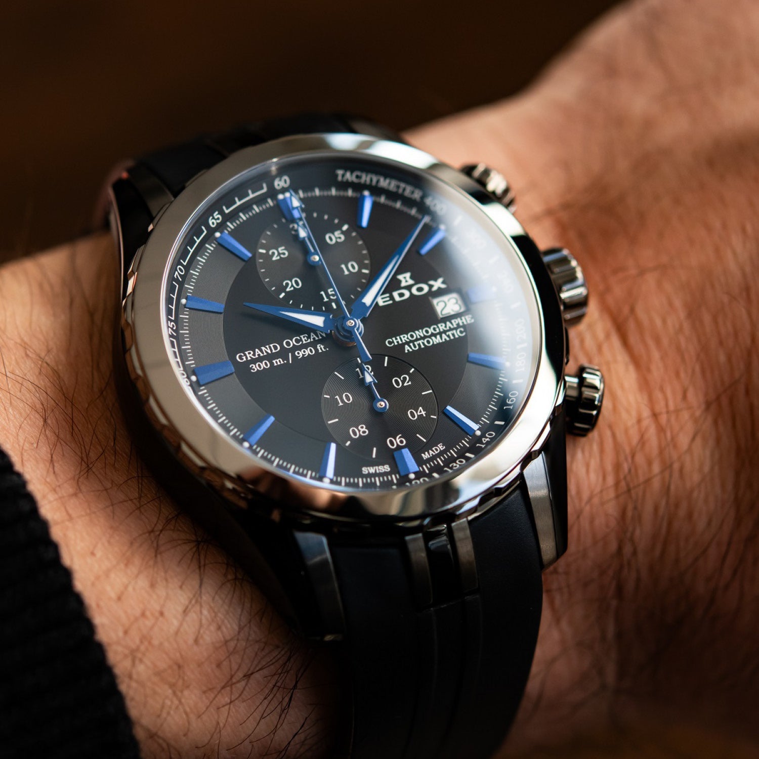 Edox Grand Ocean Automatic Chronograph Watch for Men 2025 Release
