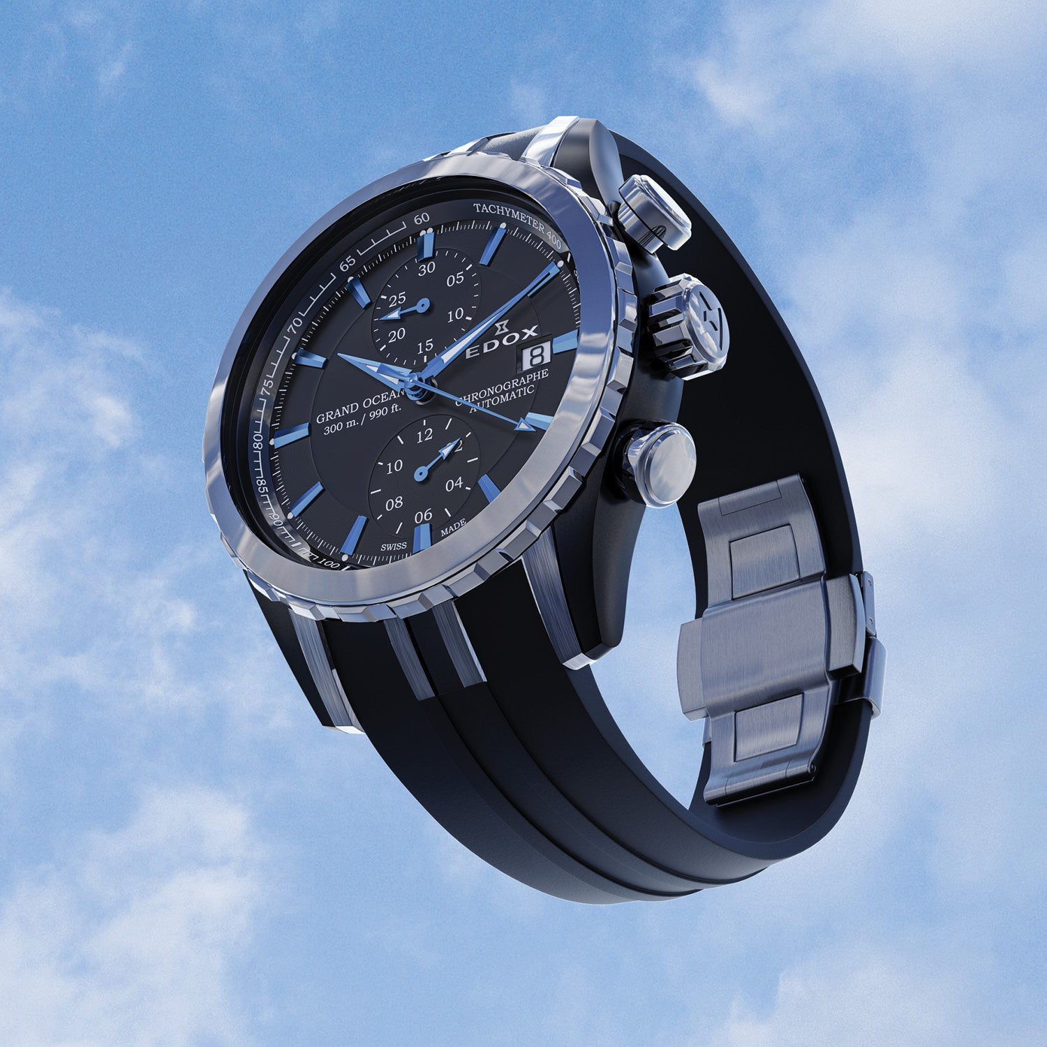 Edox Grand Ocean Automatic Chronograph Watch for Men 2025 Release