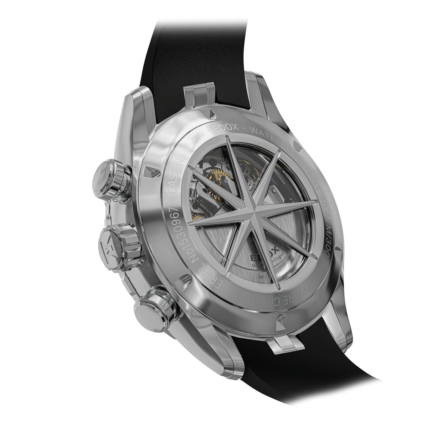 Edox Grand Ocean Chronograph Automatic Watch for Men Luxury
