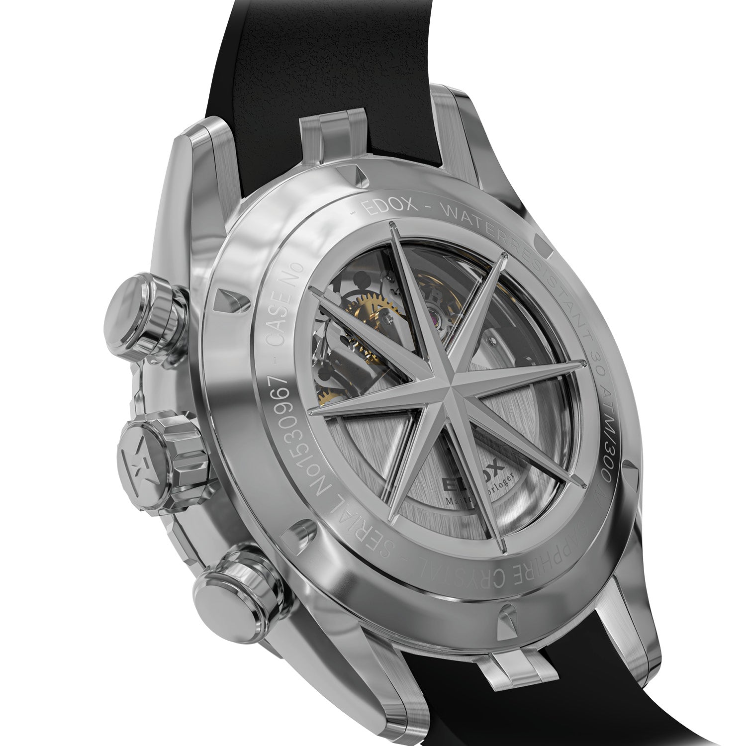 Edox Grand Ocean Automatic Chronograph Watch for Men Luxury