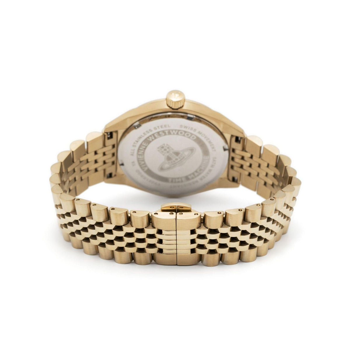 Vivienne Westwood Lady Sydenham 39mm Gold & Pink Watch, alternate view
