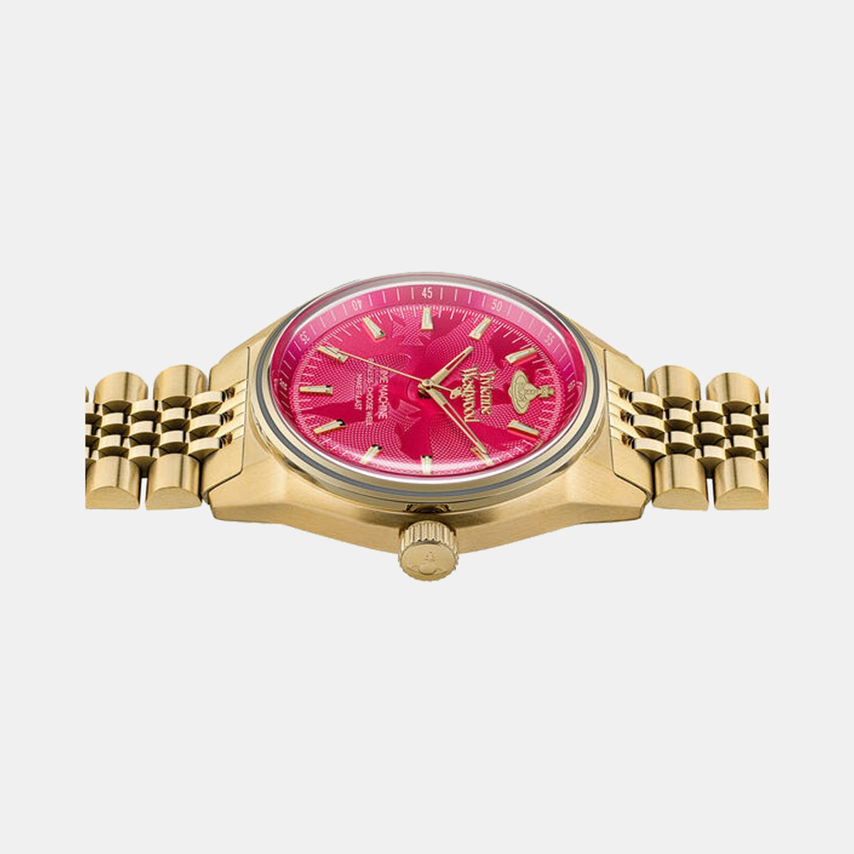 Vivienne Westwood Lady Sydenham 39mm Gold & Pink Watch, alternate view
