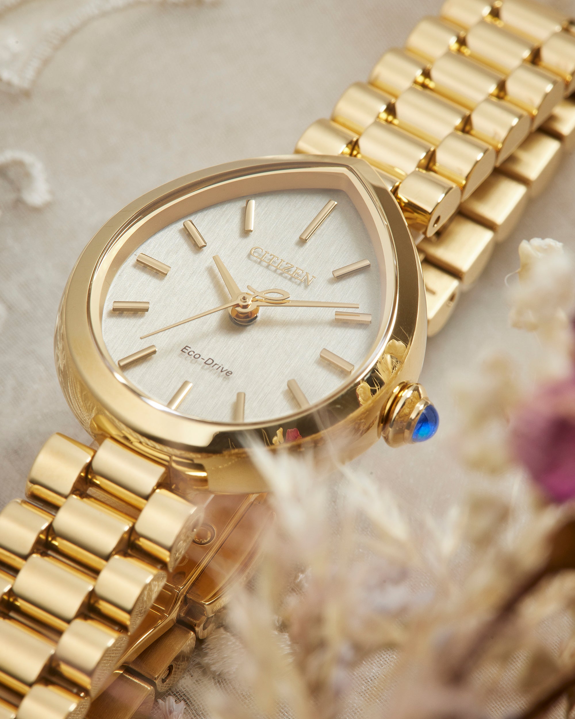 Ladies' Citizen Eco-Drive Rainell Gold-Tone EM1202-50P