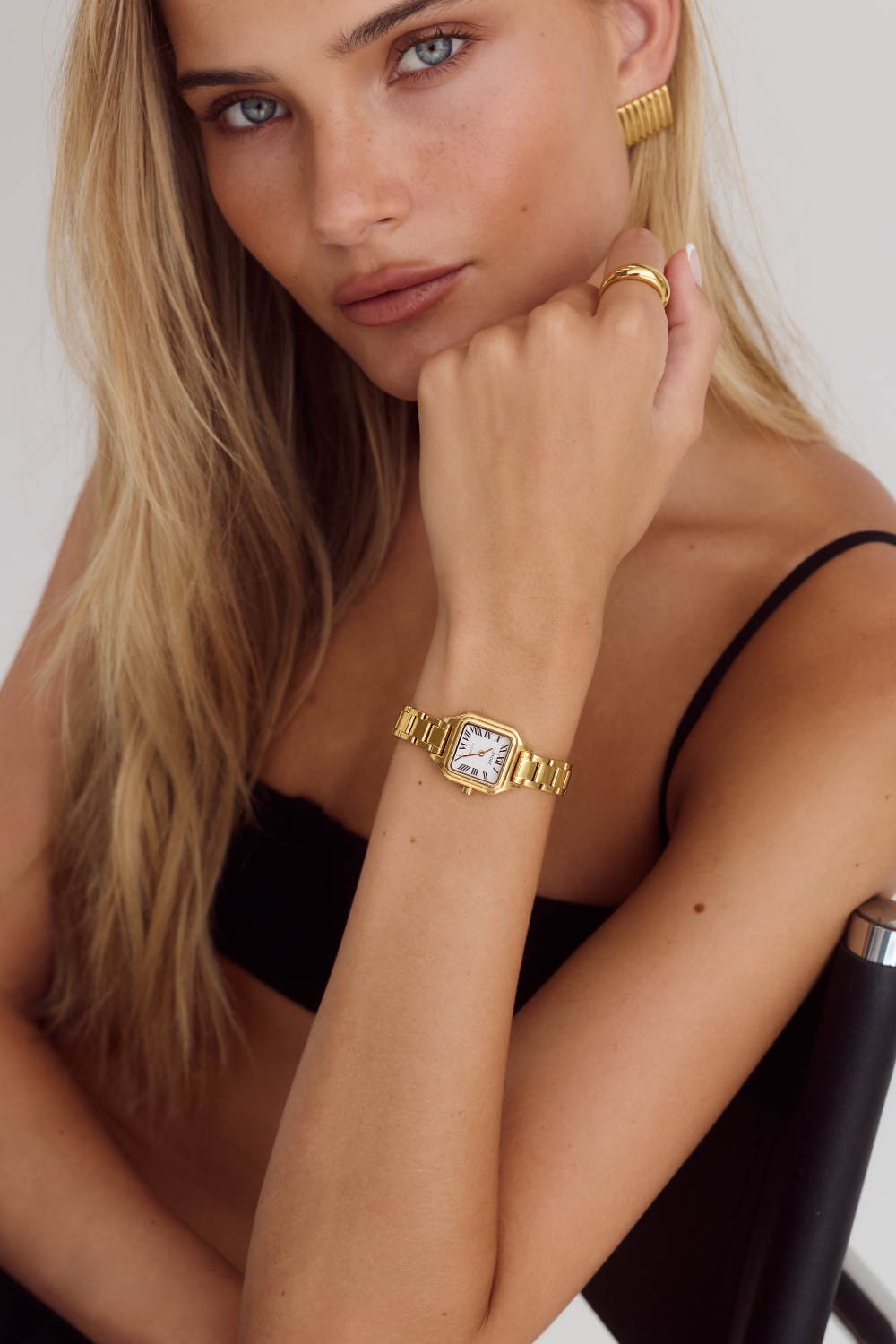Cendré Hugo White Dial 18K Gold Women's Watch — view 4