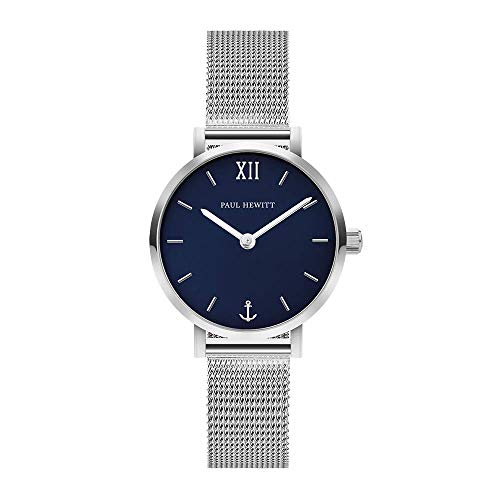 Paul Hewitt Modest Blue Lagoon Silver Mesh Watch