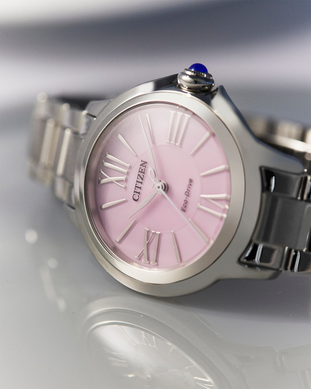 Citizen Eco-Drive L Ceci Steel Pink Dial Watch EM1160-58X