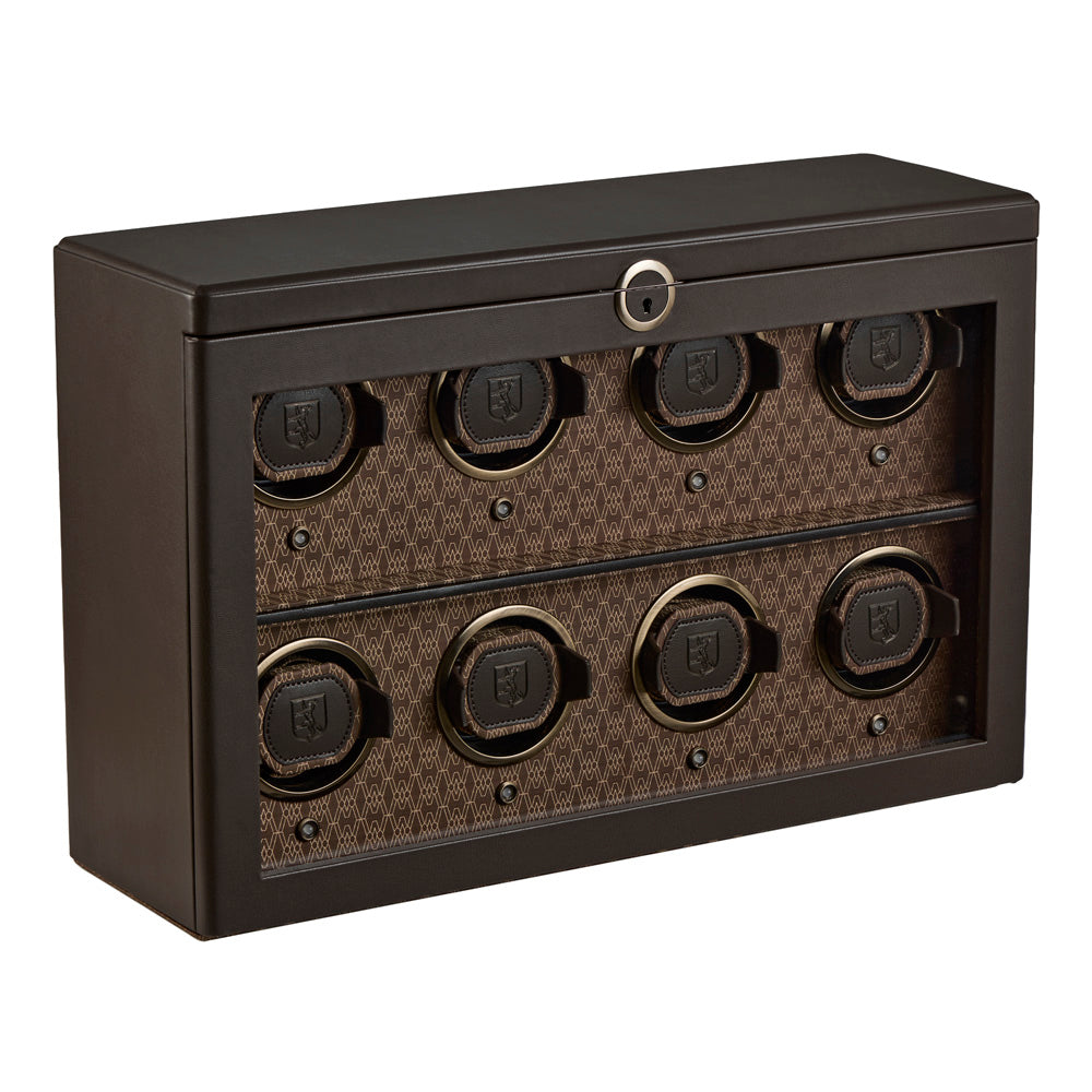 WOLF Earth 8 Piece Watch Winder in Coffee