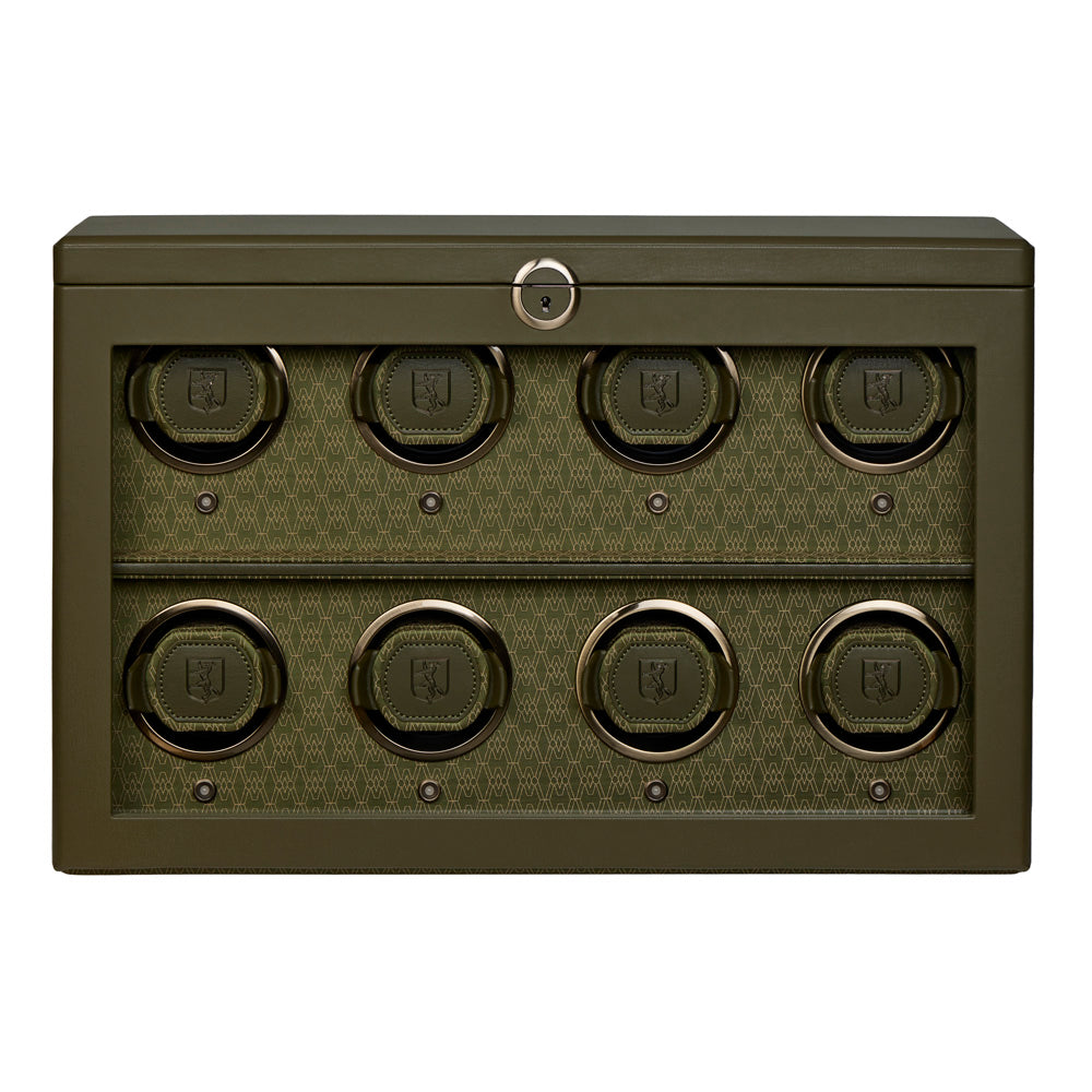 WOLF Earth 8 Piece Watch Winder in Olive