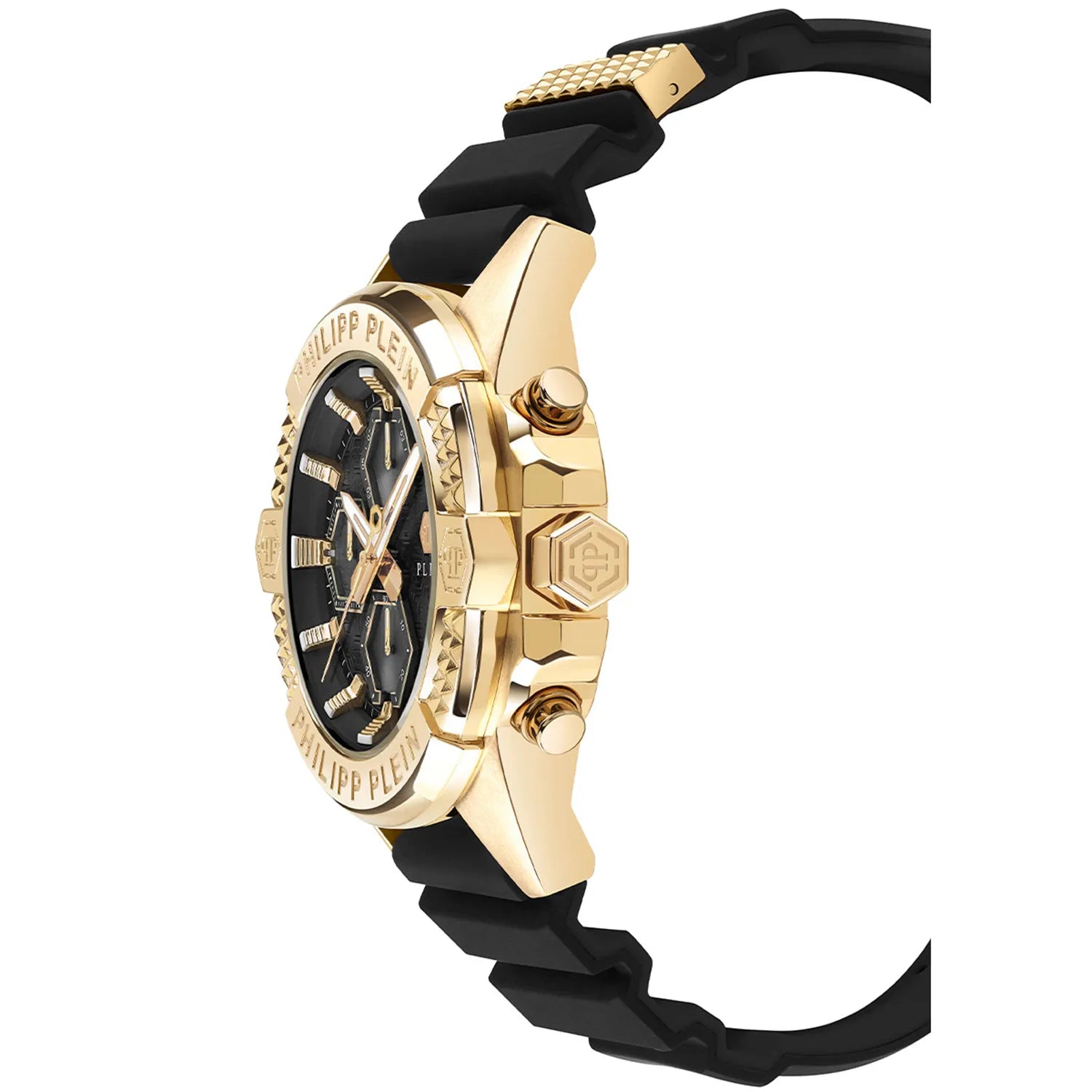 Philipp Plein The Skull Chrono Black Silicone Band Watch PWWFA0225