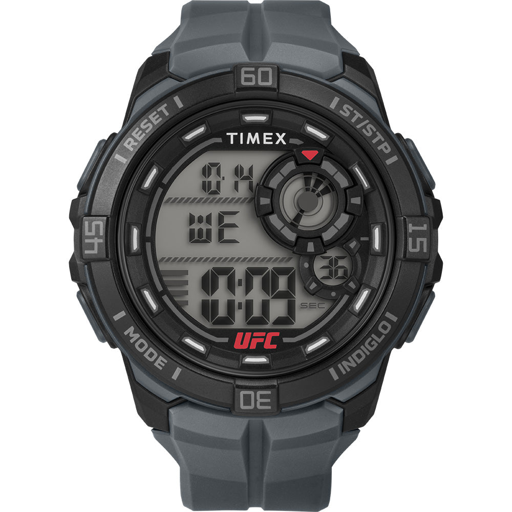 Timex UFC Rush 52mm PU Grey Strap Men's Watch TW5M59300