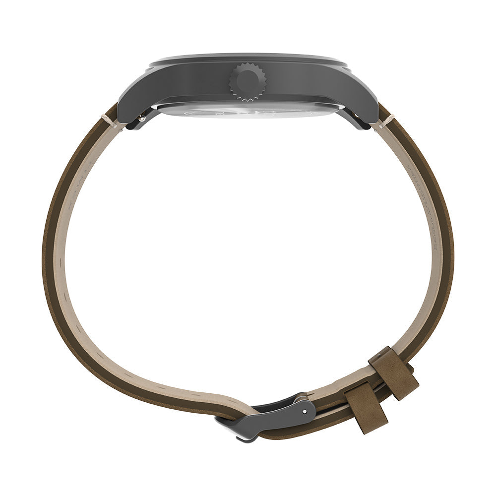 Timex Looney Tunes Road Runner TW2Y99400 brown dial angled view