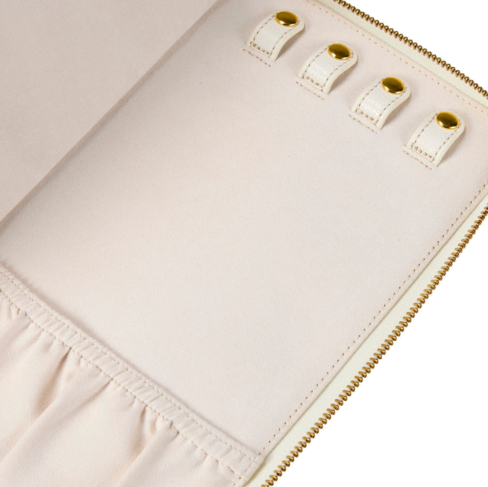 Wolf Lauren Large Portfolio in ivory recycled vegan leather — view 6