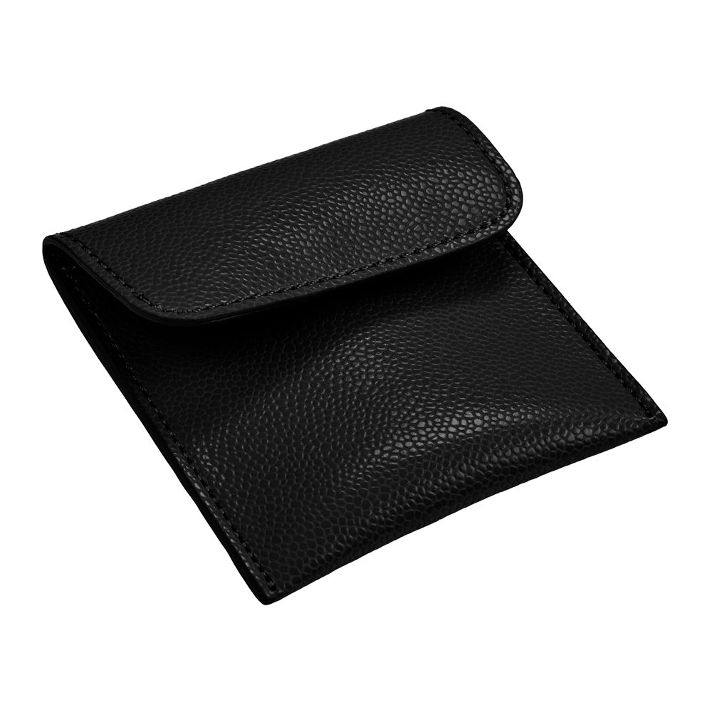Wolf Lauren Medium Jewellery Box in black recycled vegan leather — view 6