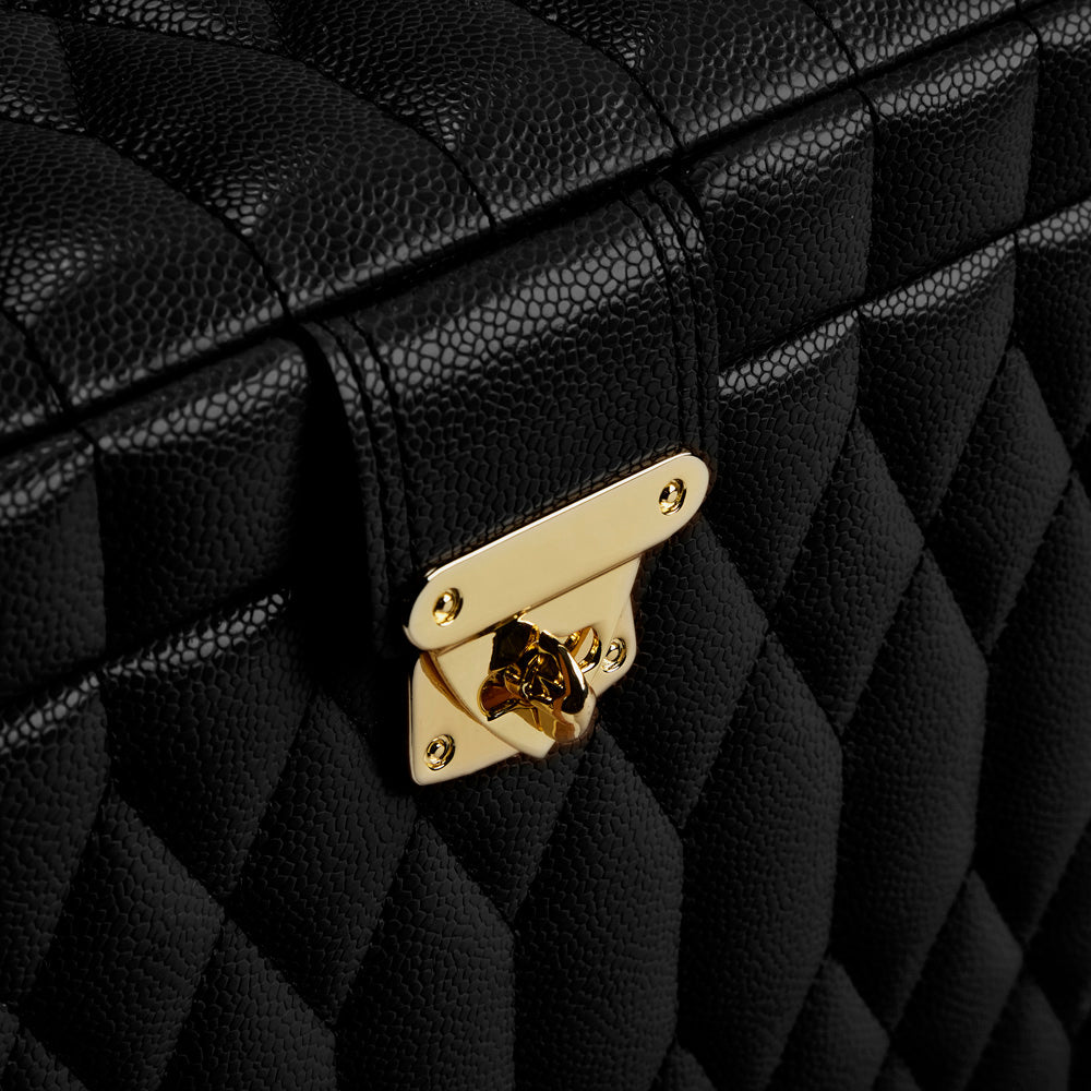 Wolf Lauren Large Jewellery Box in black recycled vegan leather — view 6