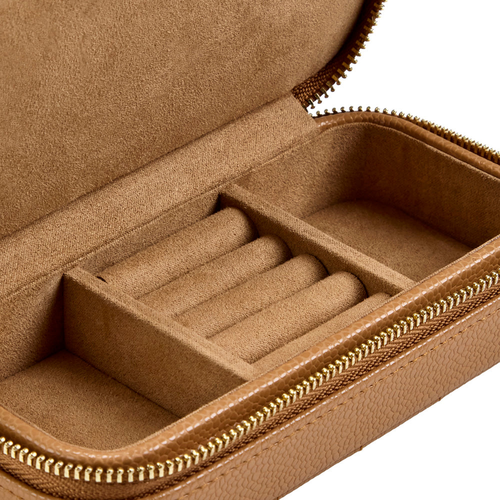 Wolf Lauren Large Jewellery Box in caramel recycled vegan leather — view 8