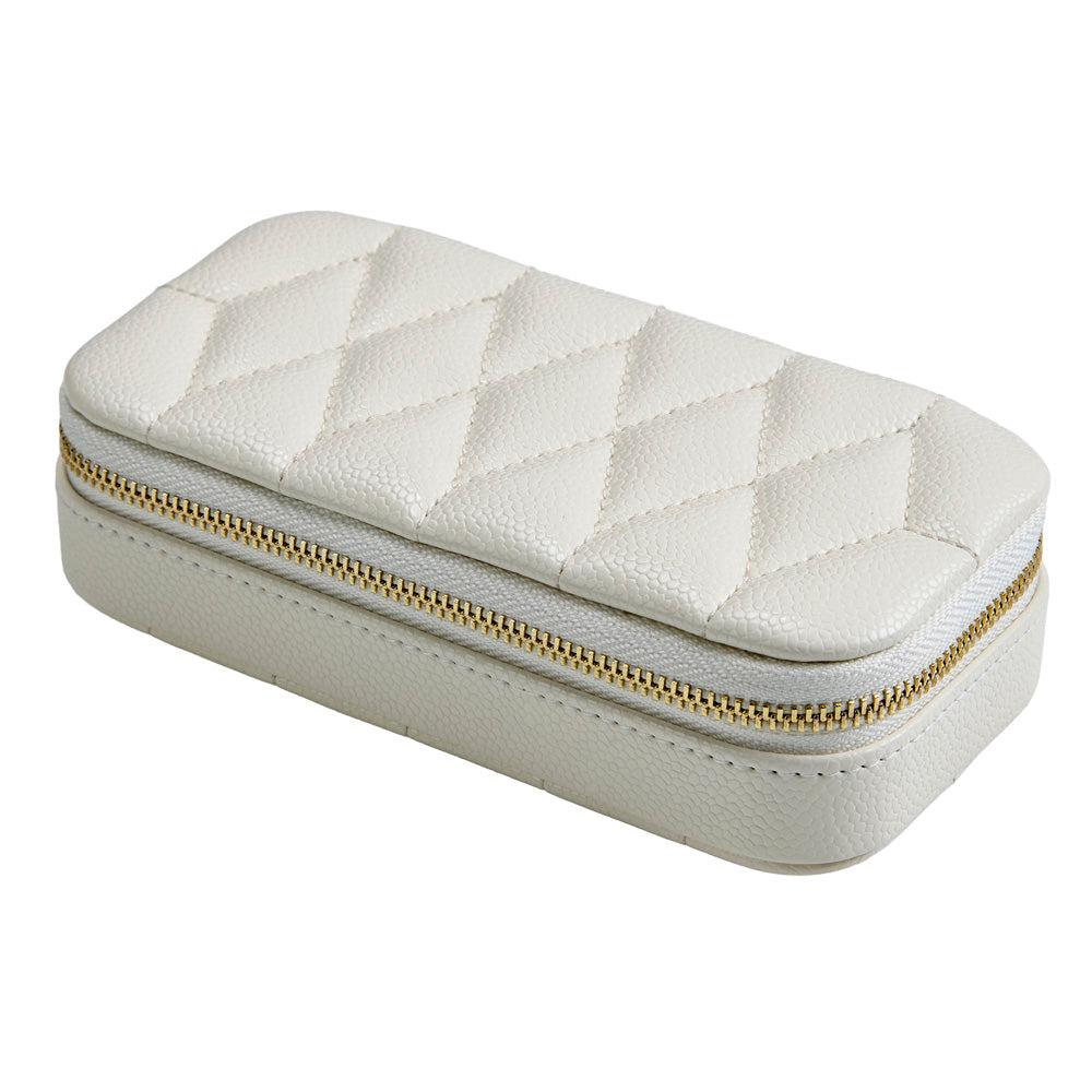 Wolf Lauren Large Jewellery Box in ivory recycled vegan leather — view 7