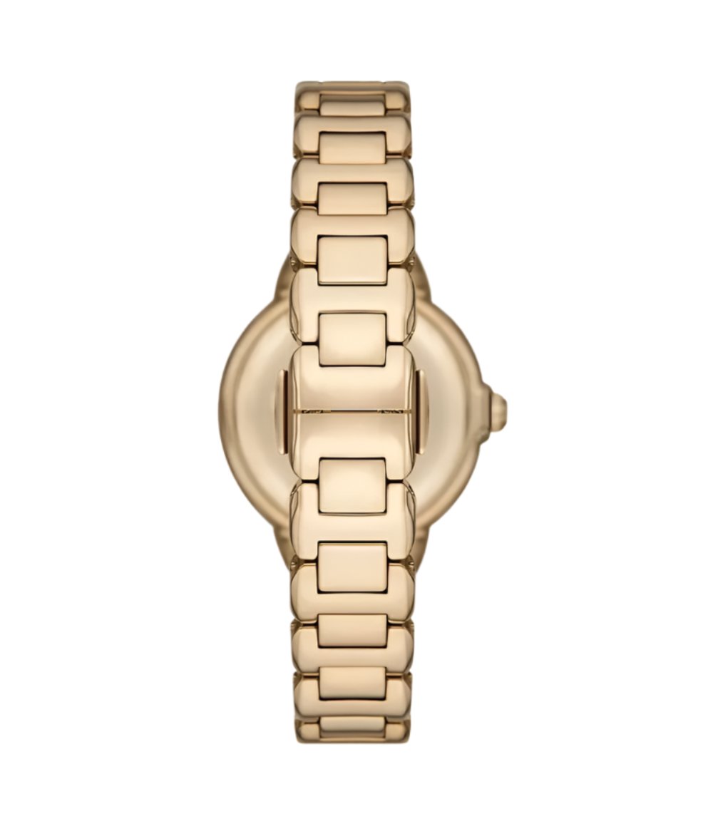 Armani Gold Tone Stainless Steel Watch with Cream Dial AR11609