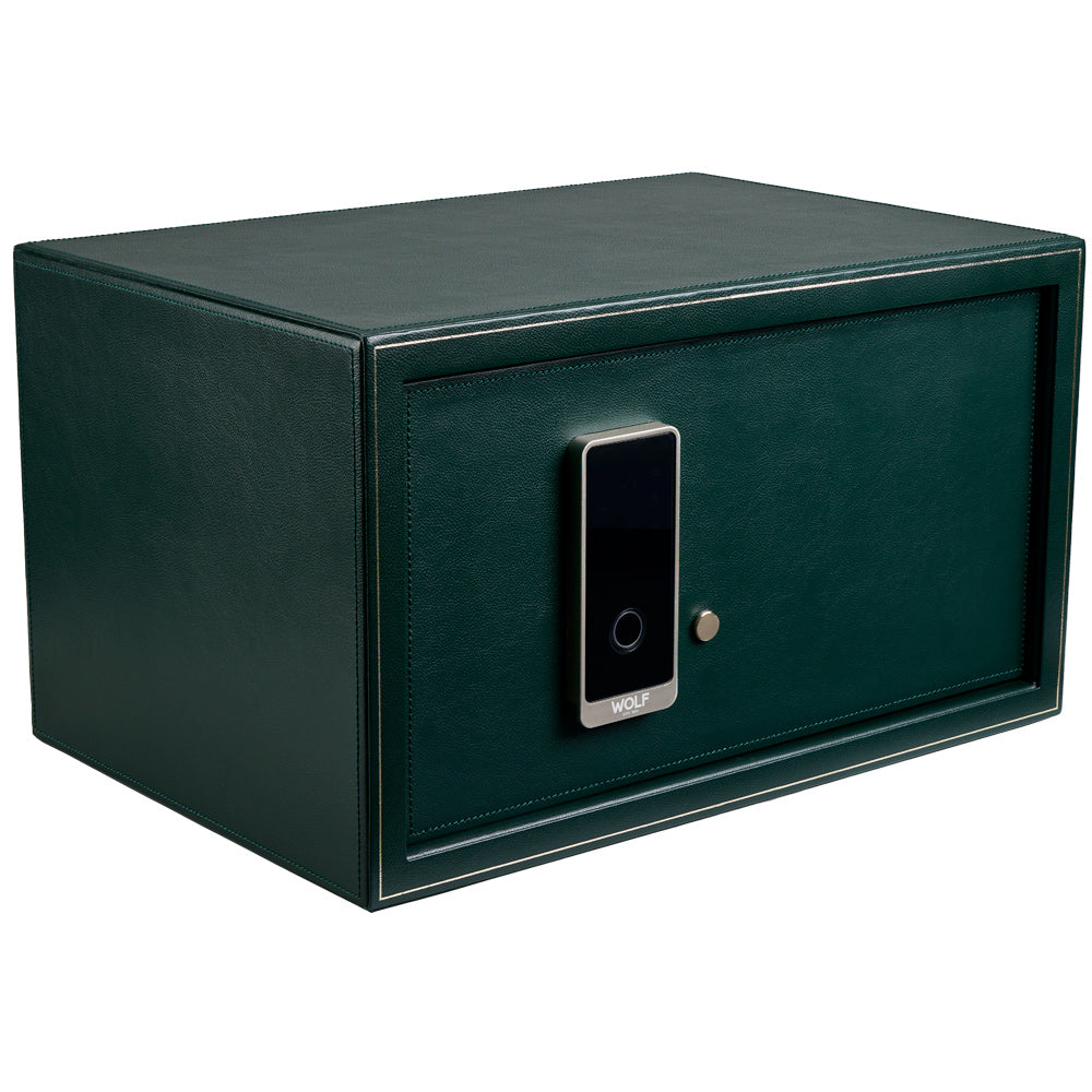 Wolf The Den 4 Piece Watch Winder Safe With Biometric Lock Storage