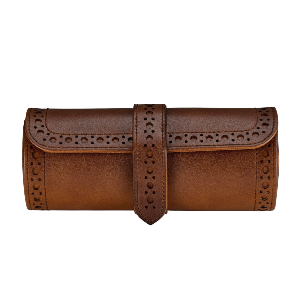 WOLF Brogue Triple Watch Roll