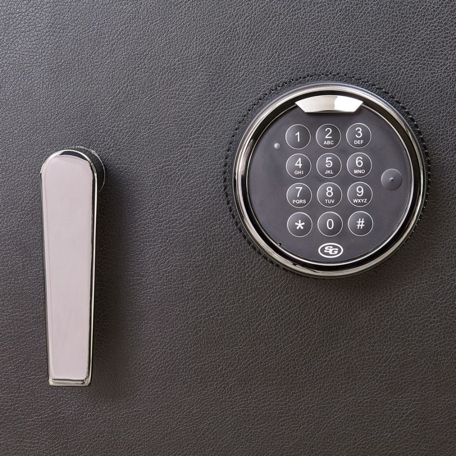 WOLF Athos 12 Piece Watch Winder and Jewellery Safe Black