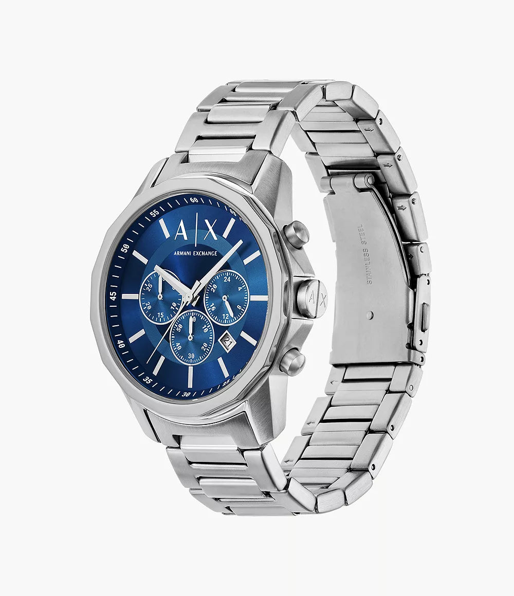 Armani Exchange Chronograph Stainless Steel Watch AX7176SET