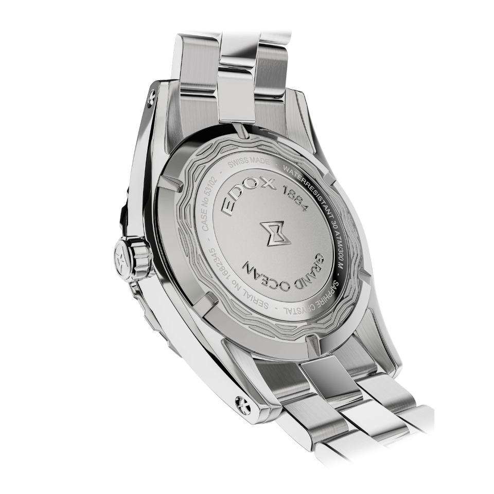 Edox Grand Ocean Blue Dial 42mm Watch 531023MBUIN