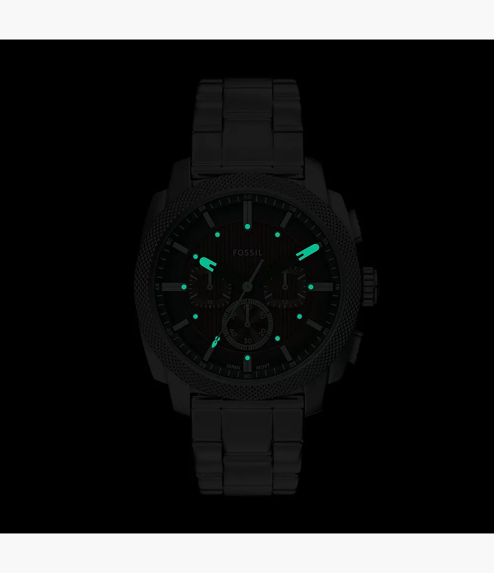 Fossil Machine Chronograph Stainless Steel Watch FS6144