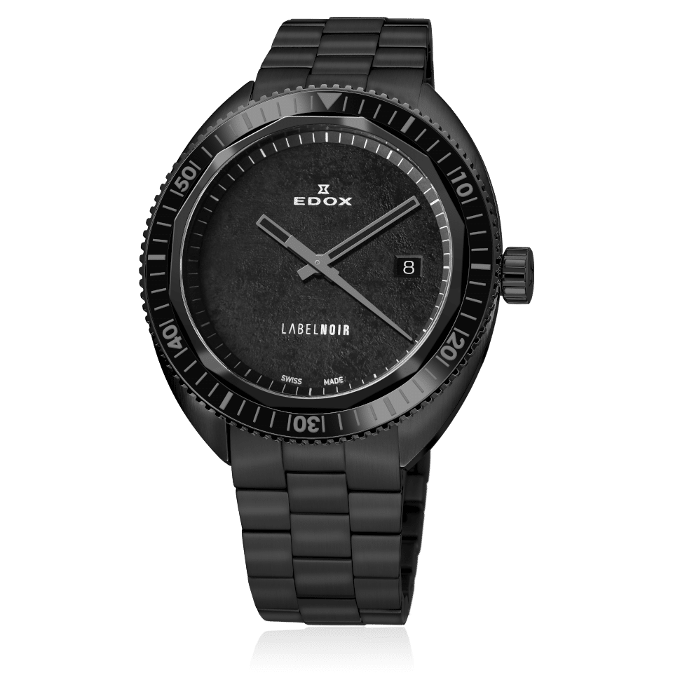 Edox Hydro Sub Label Noir Chronometer Mens Luxury Dive Watch
