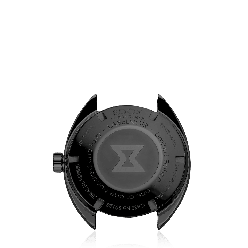Edox Hydro Sub Label Noir Chronometer Mens Luxury Dive Watch