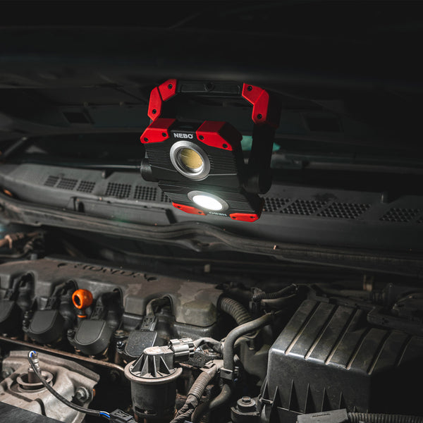 NEBO Rechargeable 2000 Lumen Work Light with Power Bank 89572B