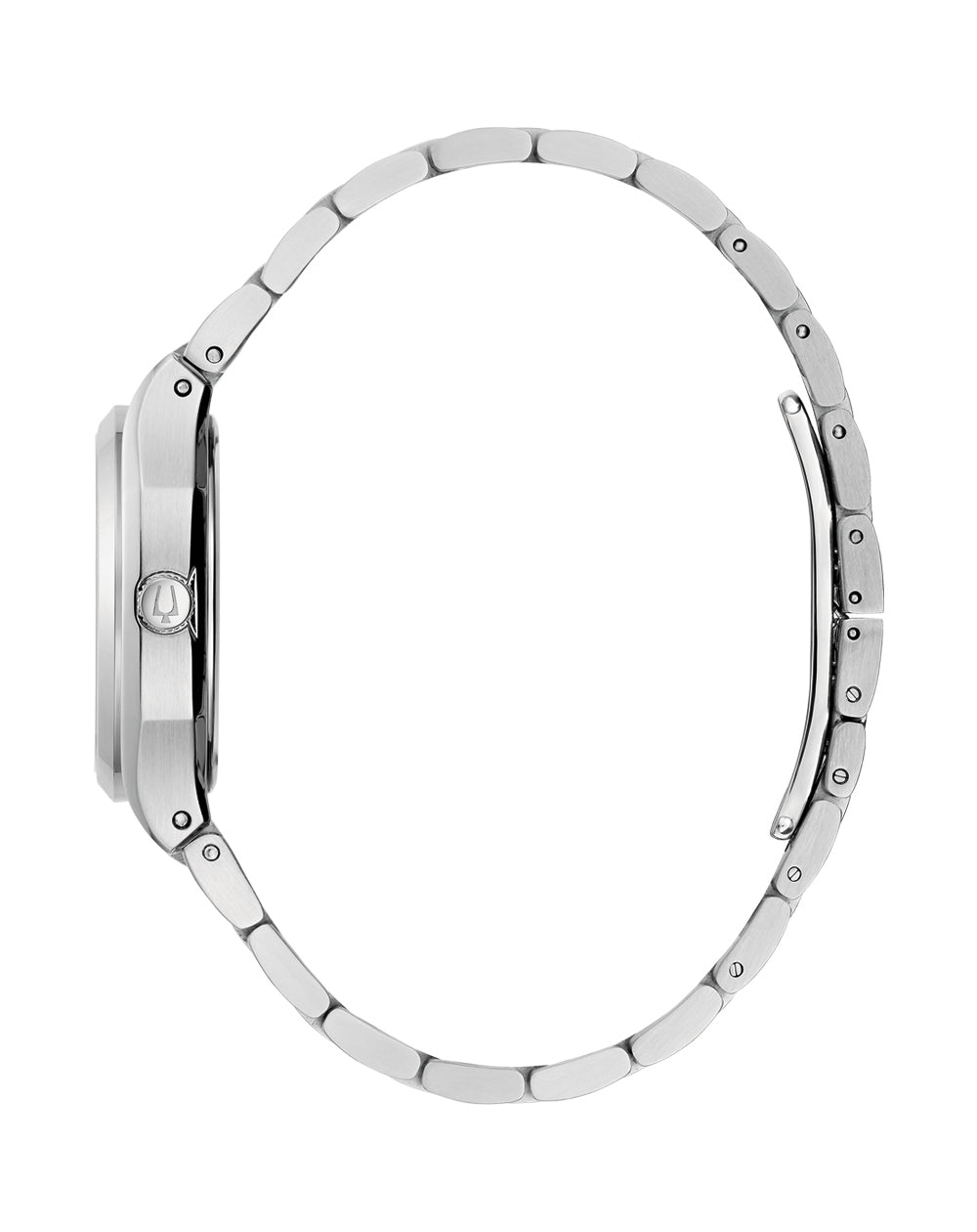 Bulova Surveyor Diamond Accent Stainless Steel Timepiece 96P243