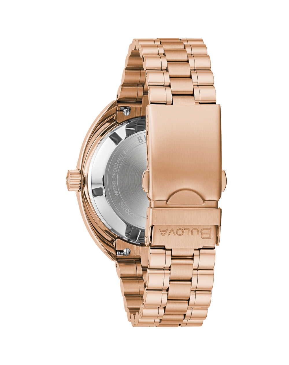 Bulova Automatic Oceanographer Devil Diver Rose Gold Black Dial Watch 97B215