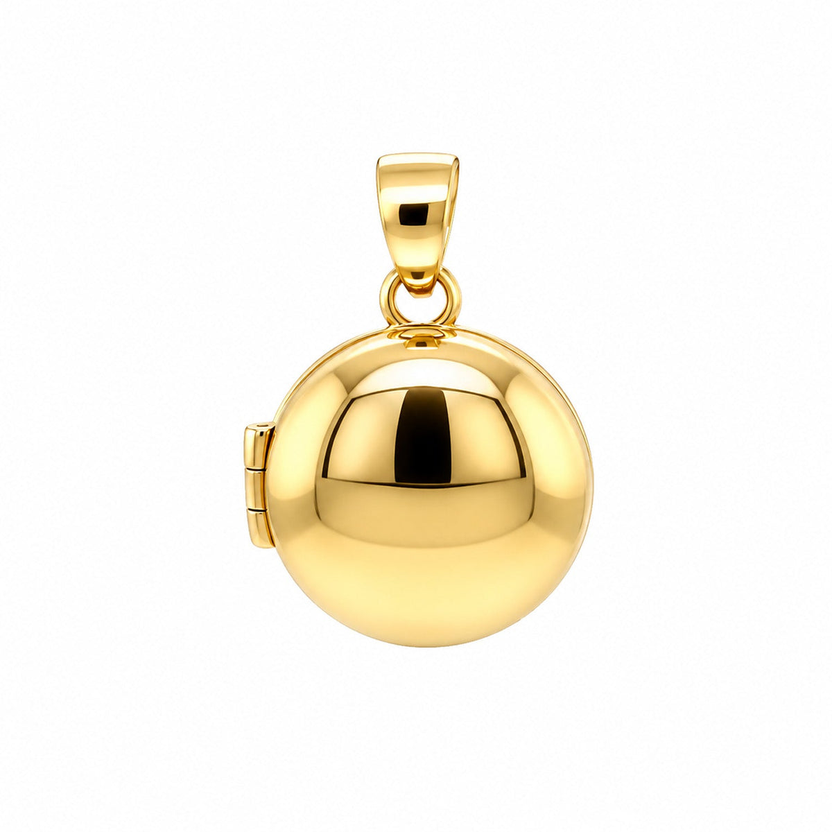 Fine Gold 9K Yellow Gold Round Domed Locket Pendant 9YP0311 9YP0311 front packshot