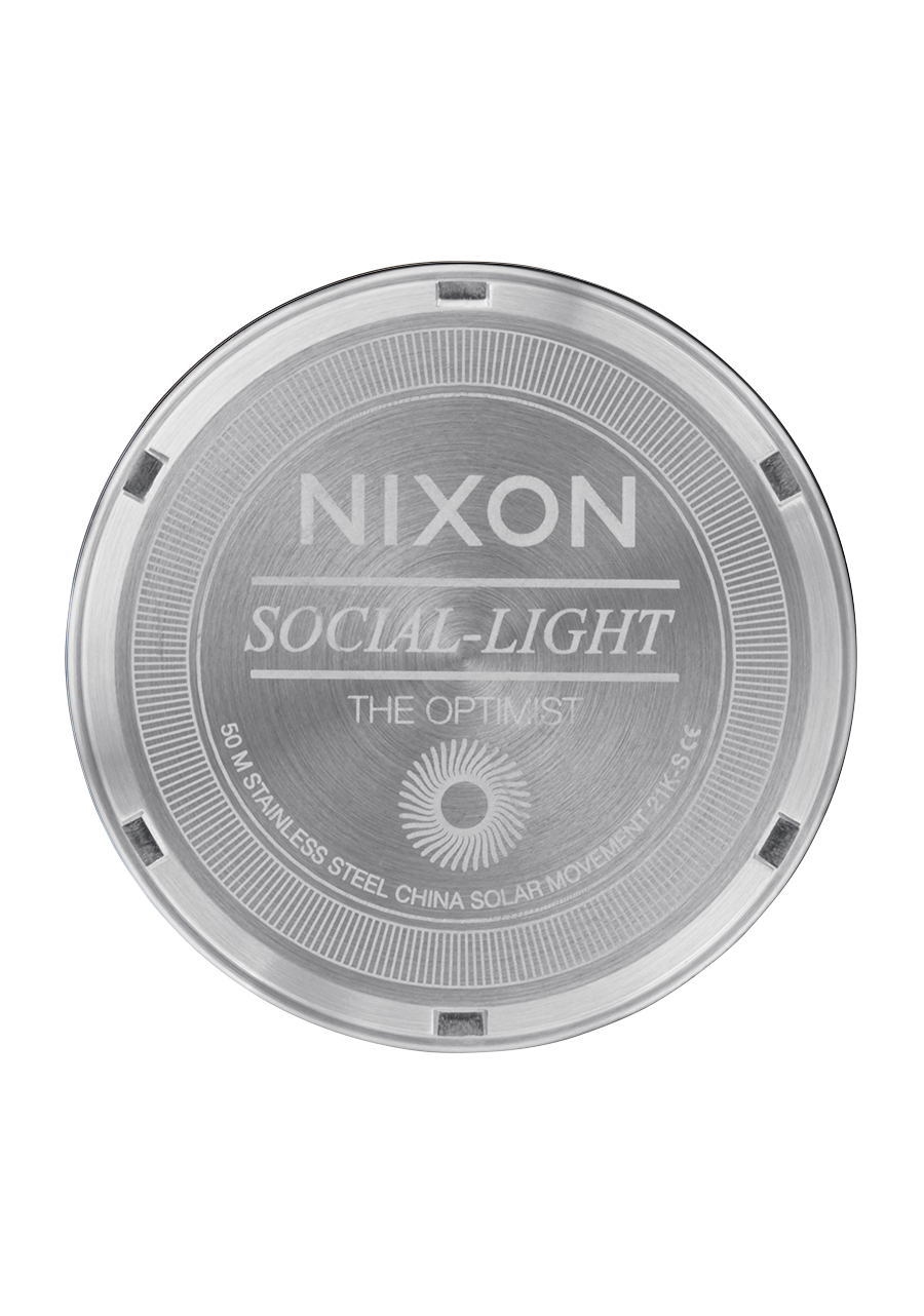 Nixon Optimist Stainless Steel Silver Dial Womens Watch A1342-1921-00