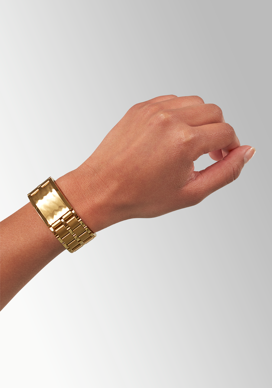 Nixon Confidante Stainless Steel Gold Dial Womens Watch A1362-502-00