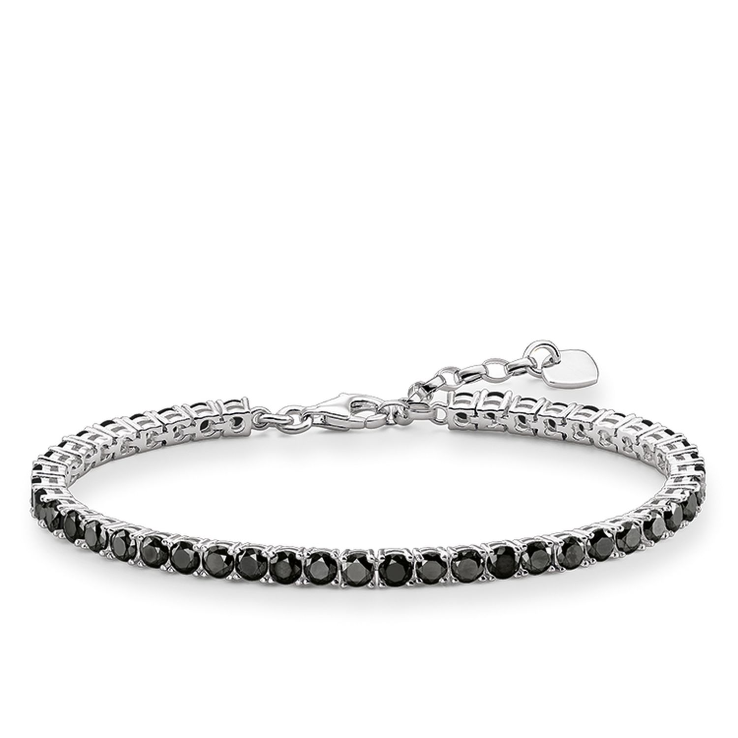 THOMAS SABO Tennis Bracelet with Black Zirconia Stones