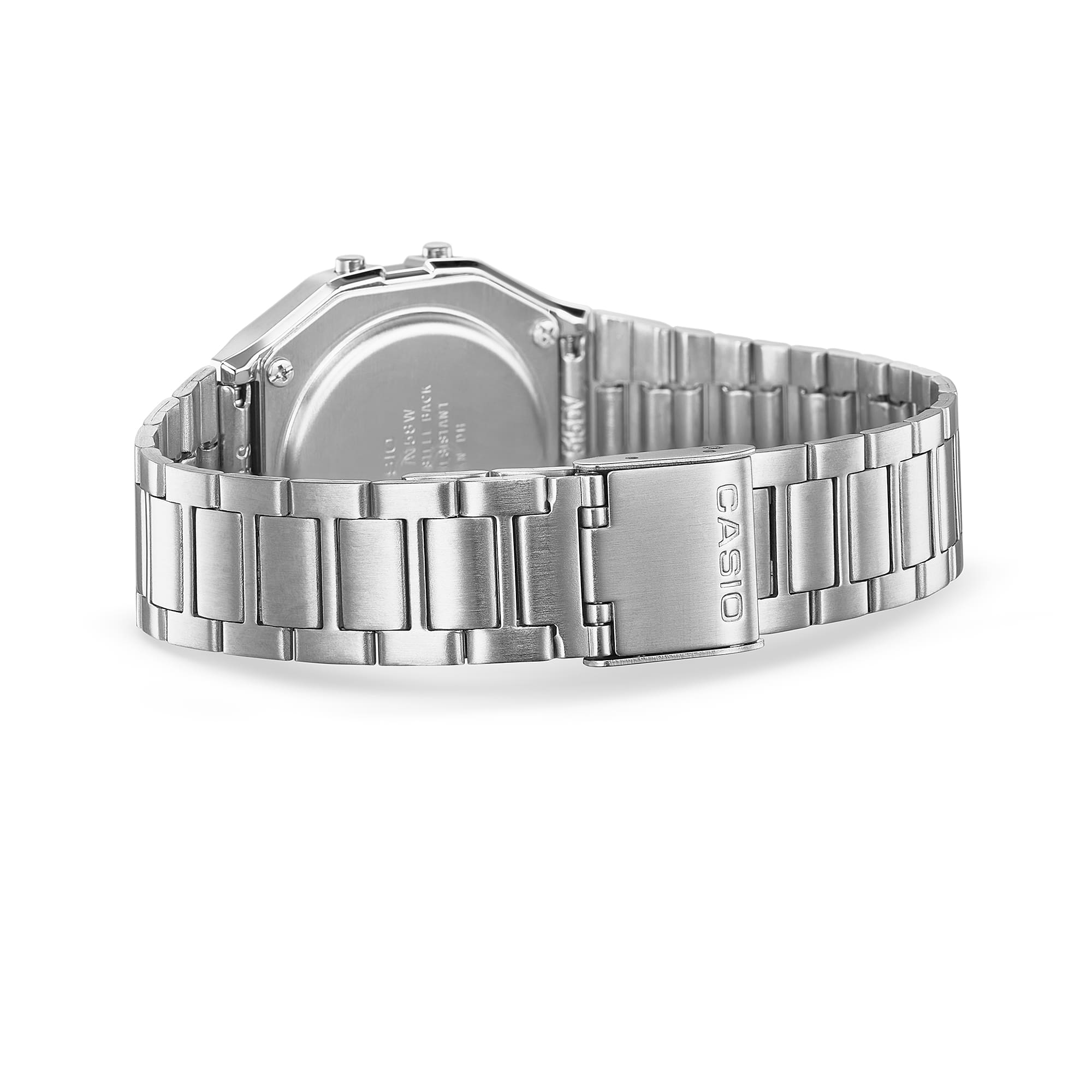 Casio Stainless Steel Digital Silver Dial Watch A158WA-1A