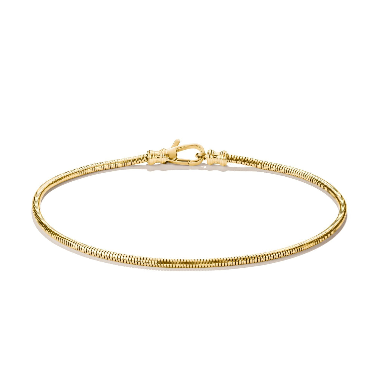 Thomas Sabo Gold-Tone Stainless Steel Snake Chain Bracelet 2mm TA2253SY-16 front packshot