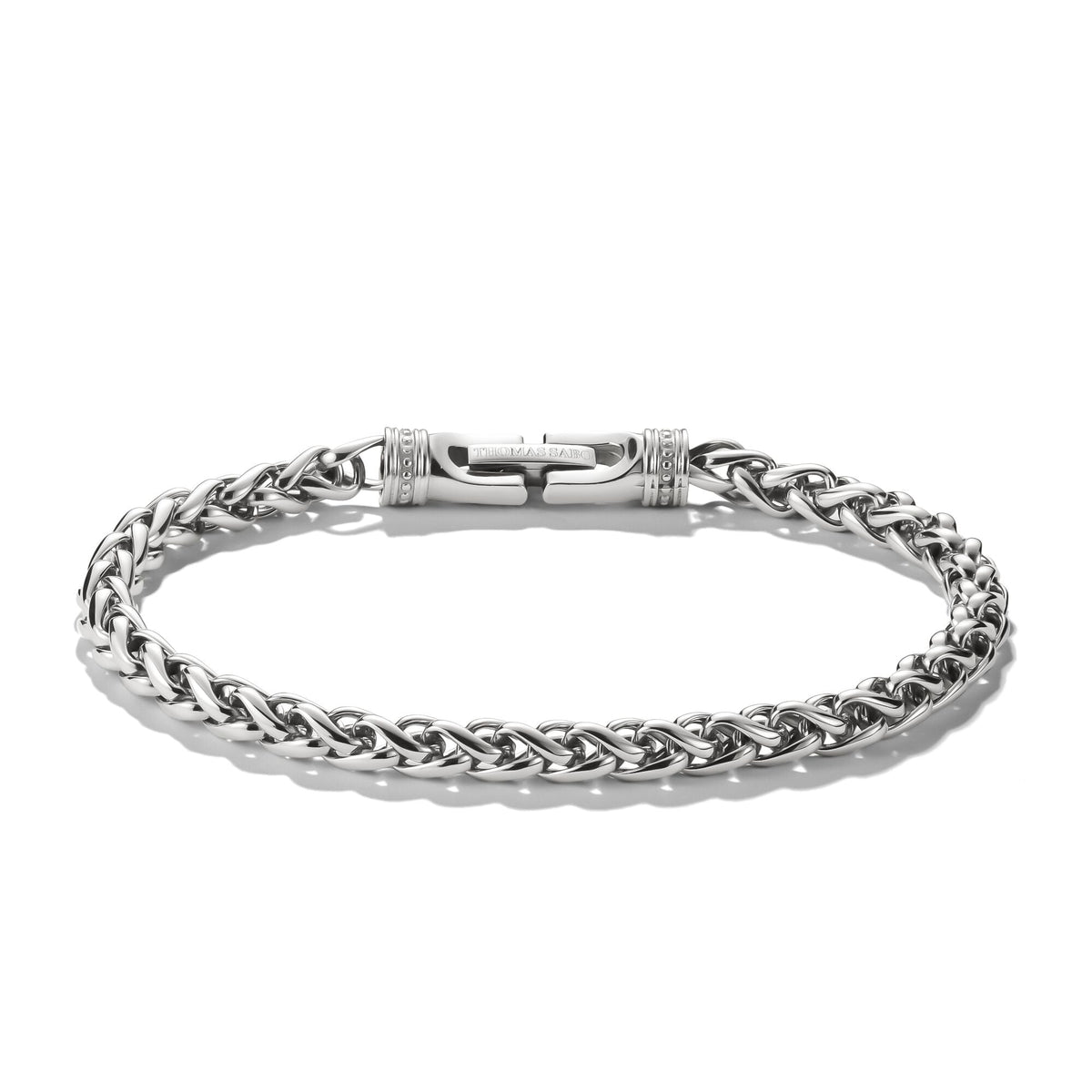 Thomas Sabo Stainless Steel Adjustable Box Chain Bracelet 5mm TA2257S-18 front packshot