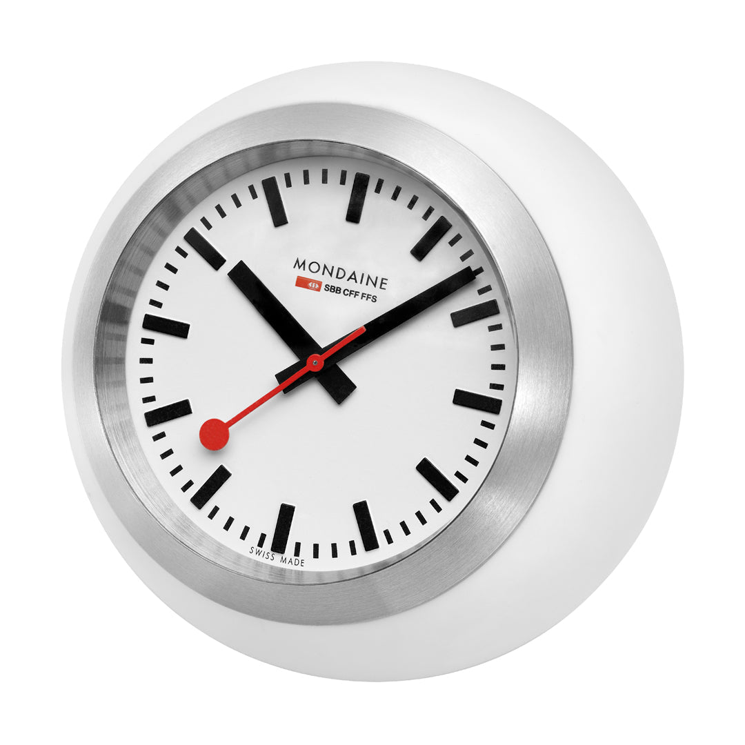 Mondaine Official Swiss Railways Globe Clock 6cm White A660.30335.16SBA