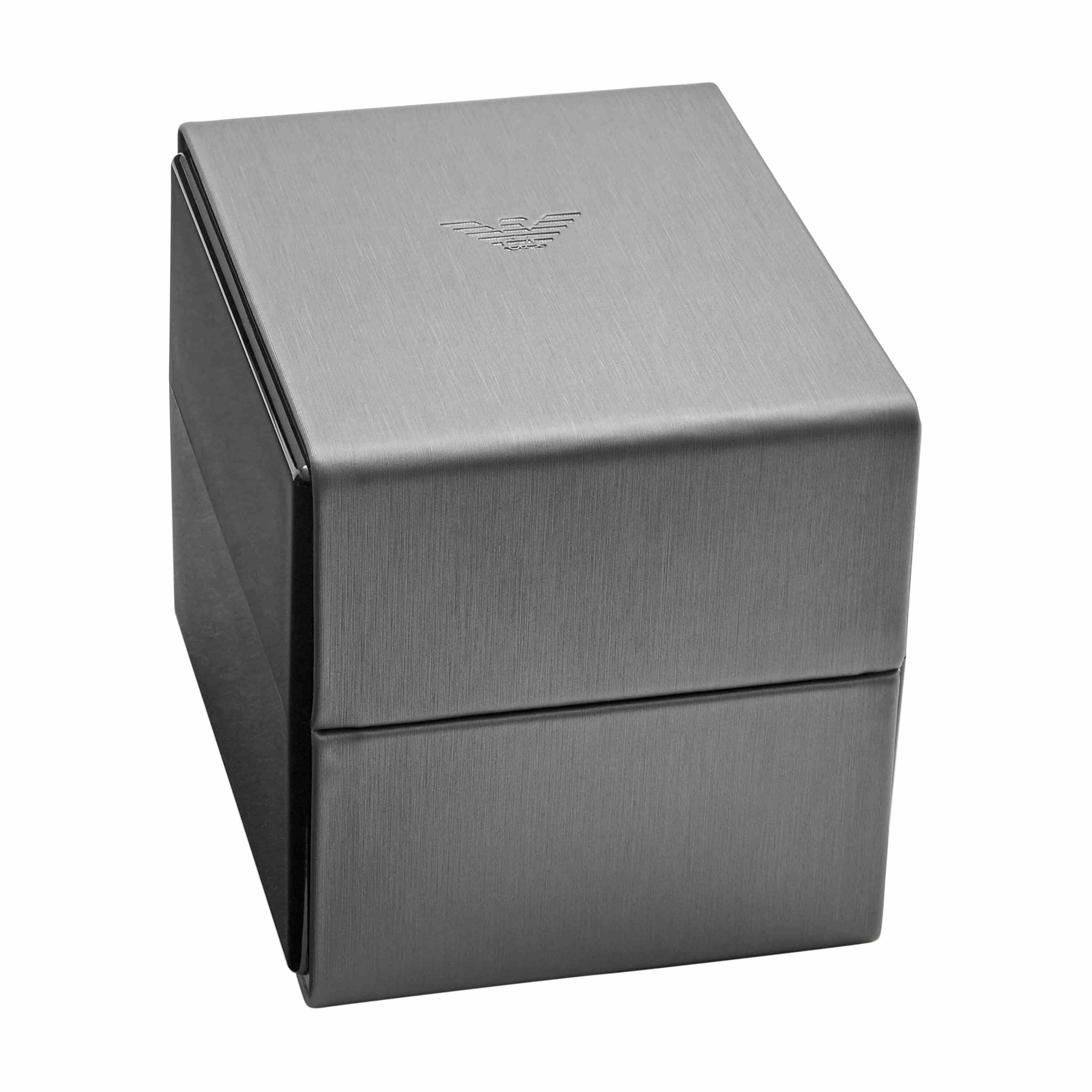 Emporio Armani Black Dial Black Leather Watch AR11542