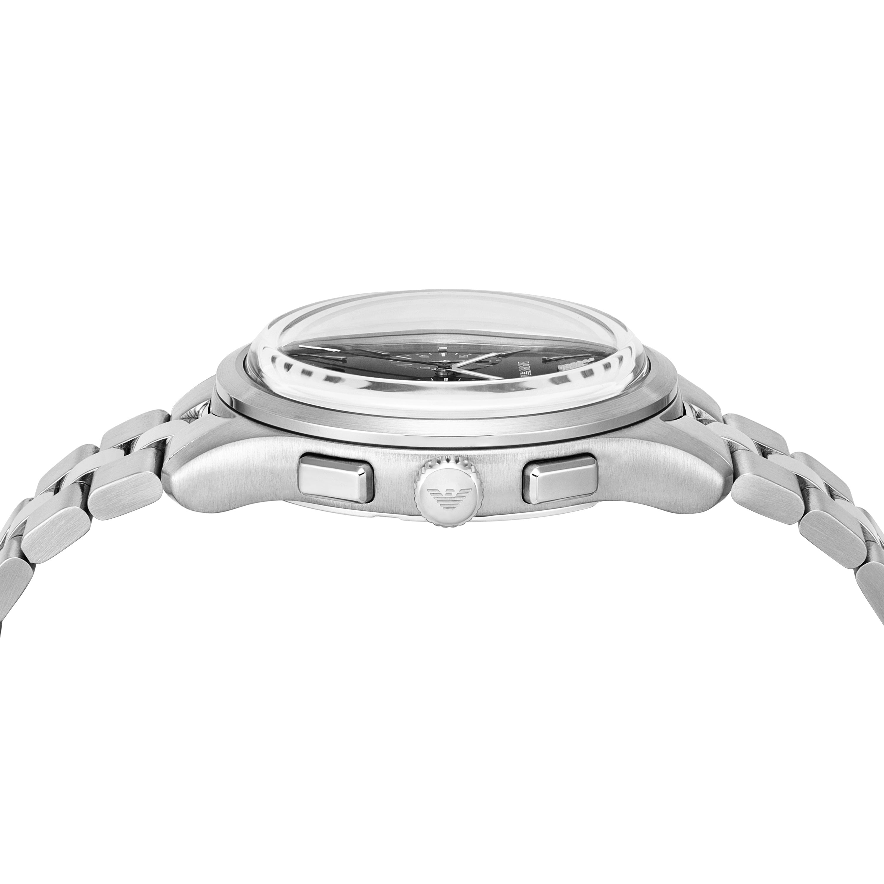 Emporio Armani Black Dial Silver Stainless Steel Watch AR11691