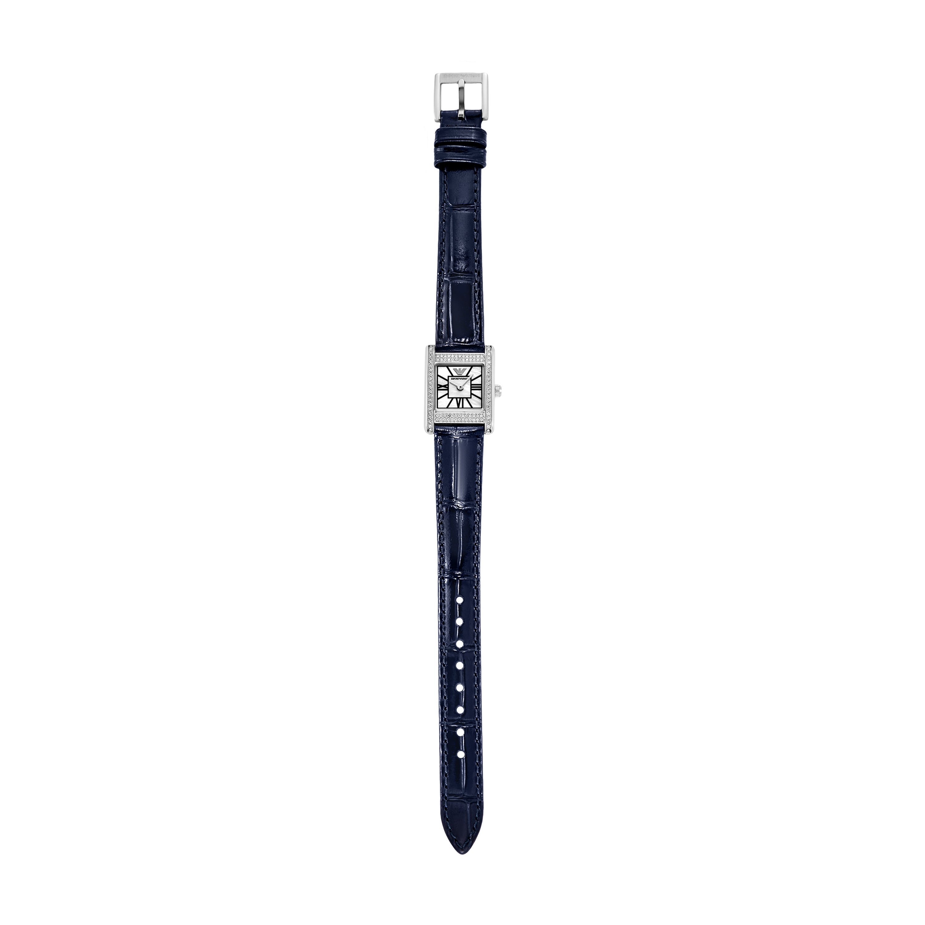 Emporio Armani Analogue Blue Leather Strap Watch AR11718