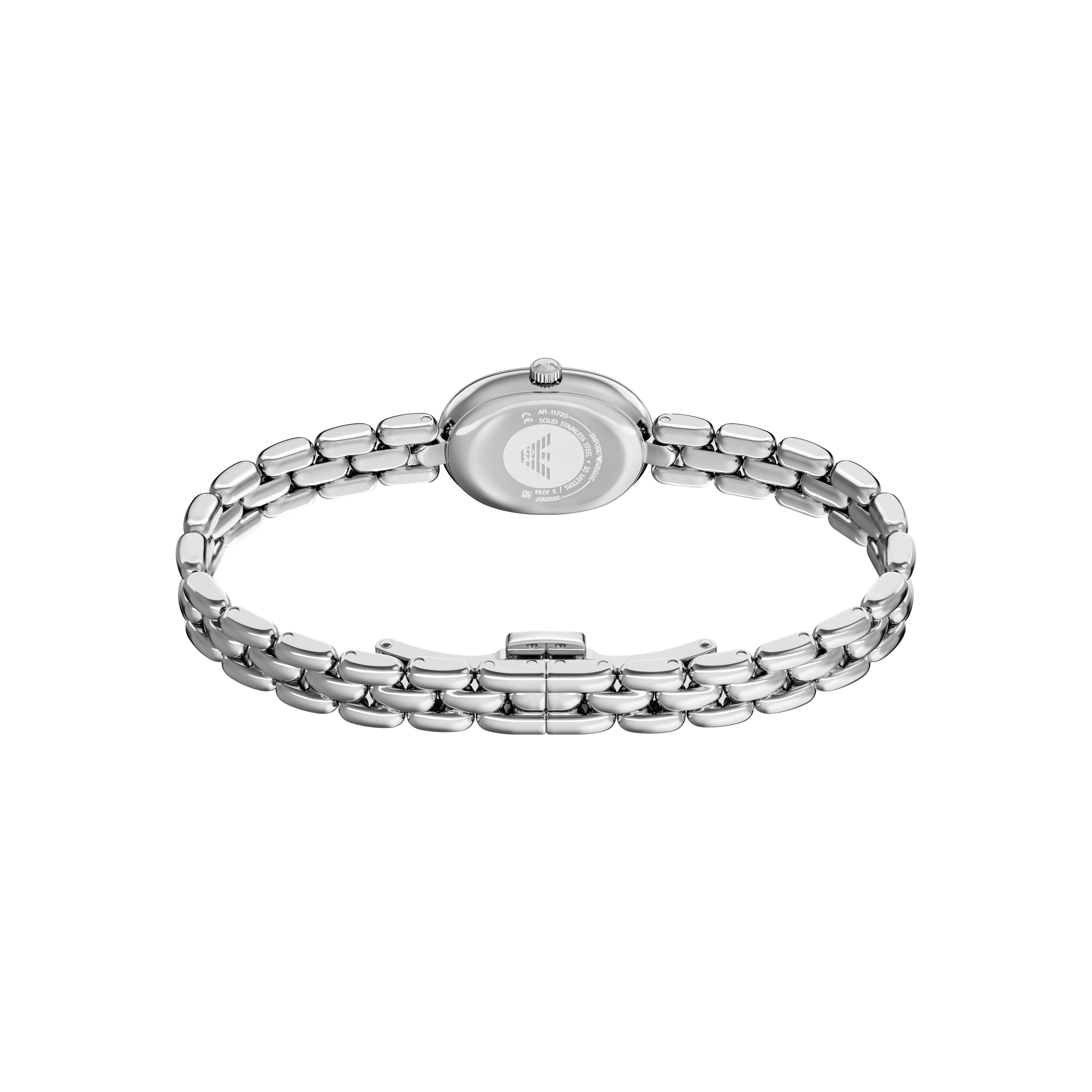 Emporio Armani Two Hand Silver Stainless Steel Watch AR11720