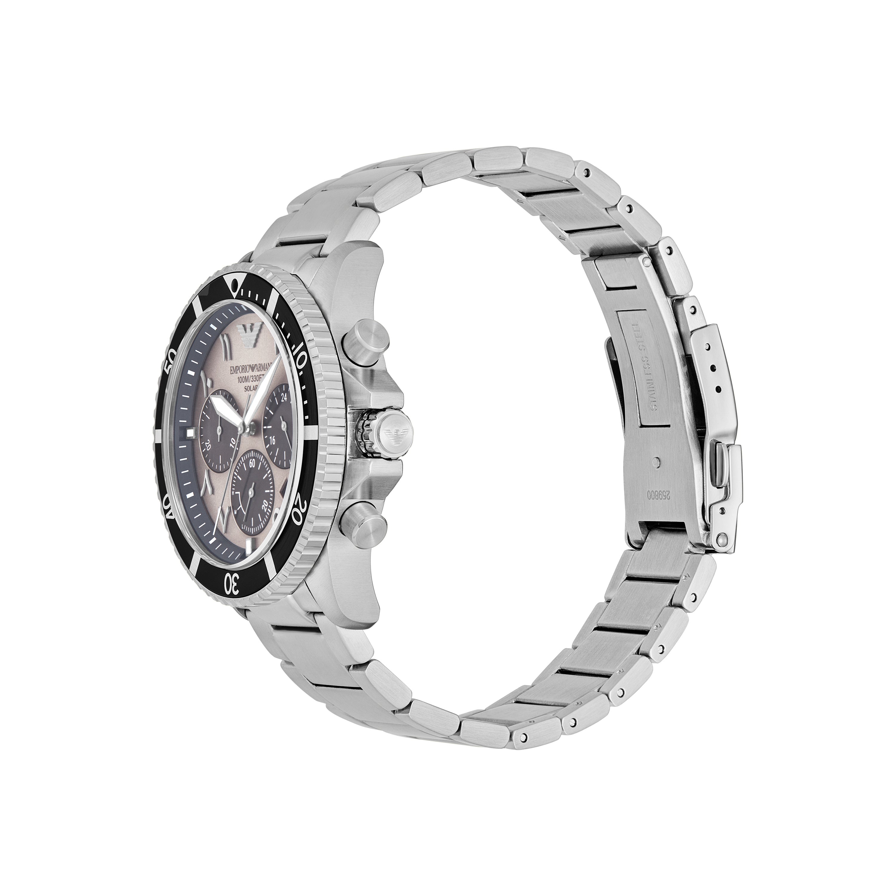 Emporio Armani World Explorer Solar Powered Stainless Steel Watch AR11722