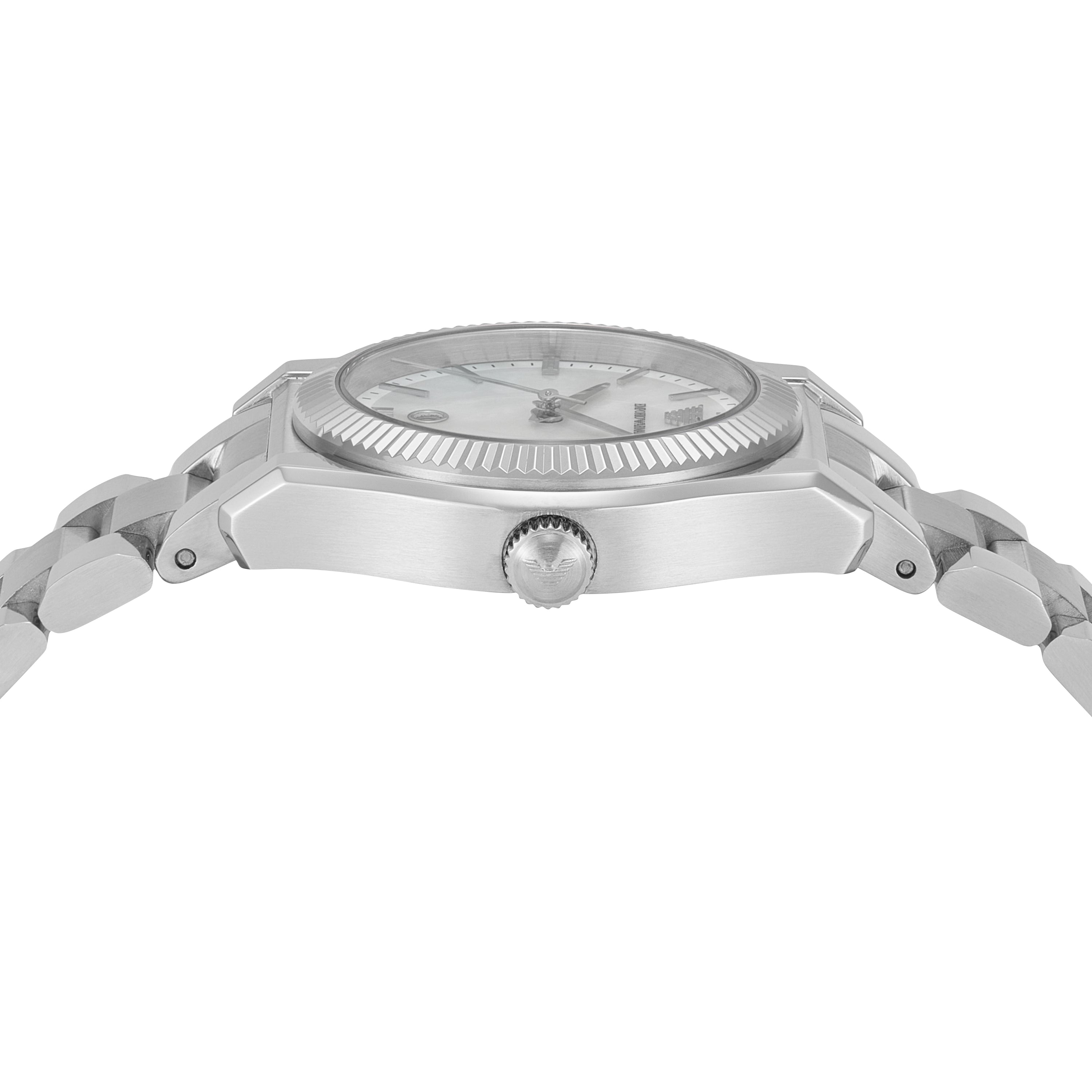 Emporio Armani Three Hand Stainless Steel Watch AR11723