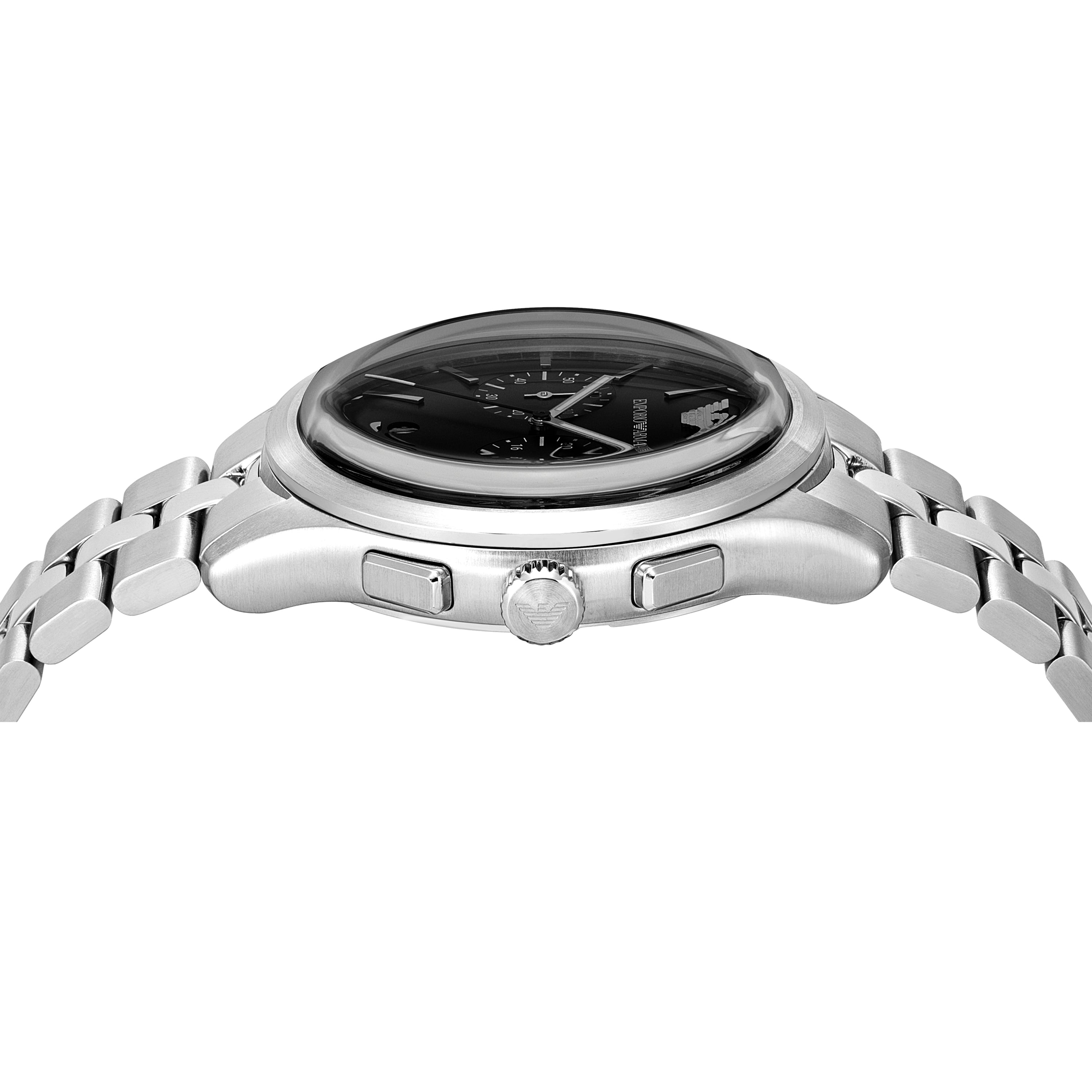 Emporio Armani Black Dial Stainless Steel Watch AR11732