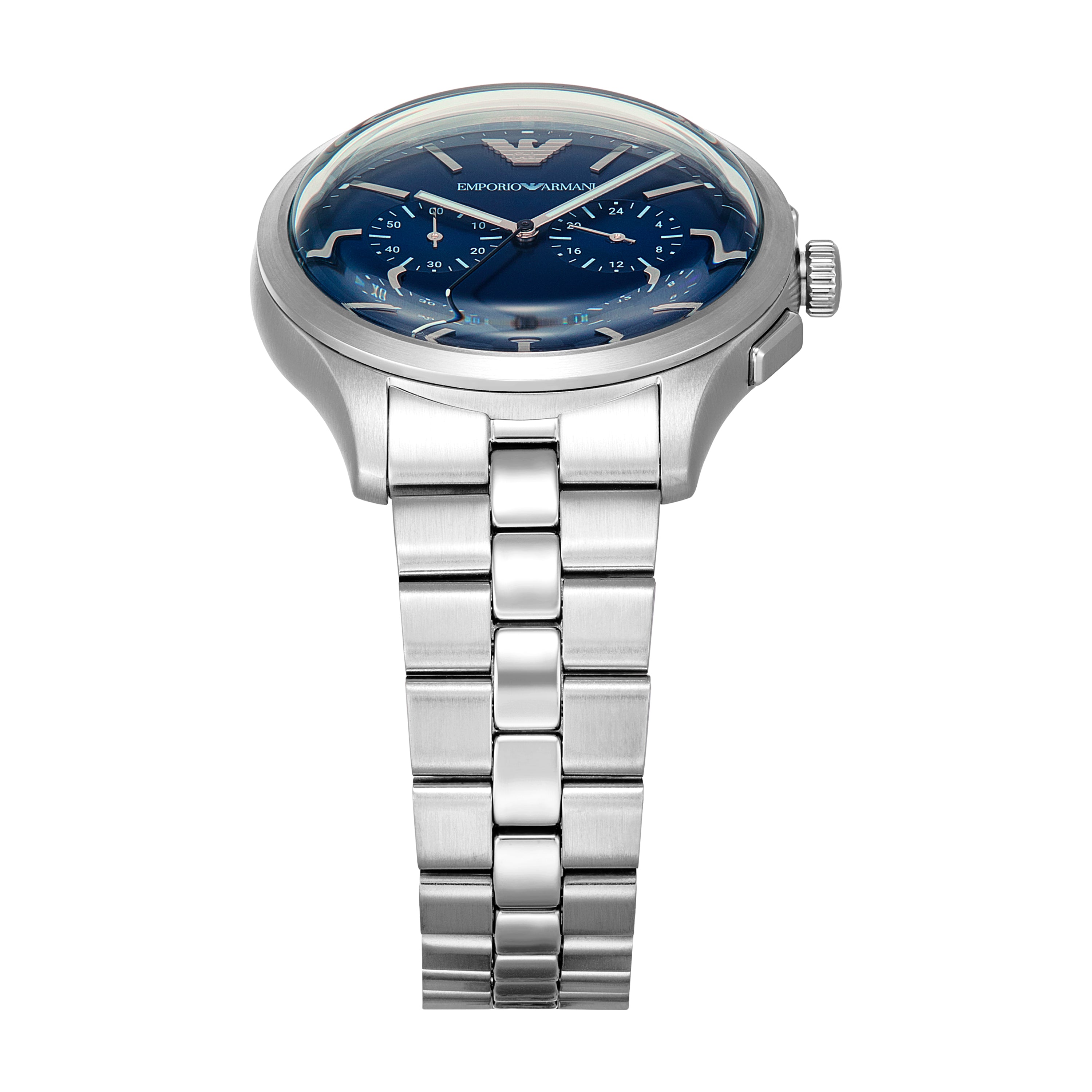 Emporio Armani Blue Dial Date Stainless Steel Men's Watch 41 mm AR11733